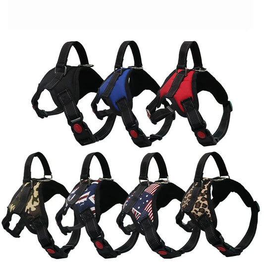 Adjustable Reflective Harness with Leash for Dogs and Cats - Breathable Vest Design