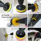 Nylon Power Brush Kit for Cordless Drills - 5 Piece Set